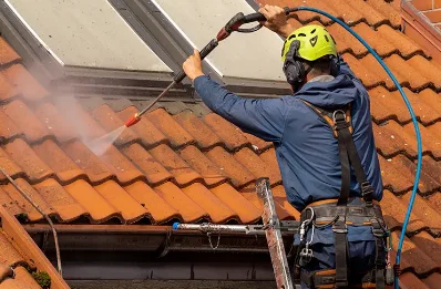 Démoussage et hydrofuge de toiture à Sainte-Colombe-la-Commanderie